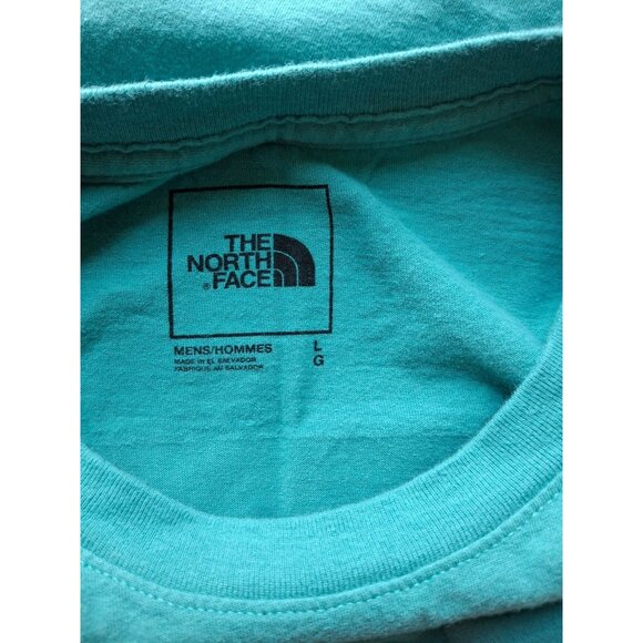 The North Face Mens Graphic T Shirt L Turquoise Crew Neck Short Sleeve Outdoors - Picture 3 of 7